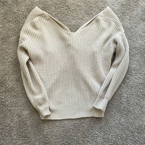 knot back sweater